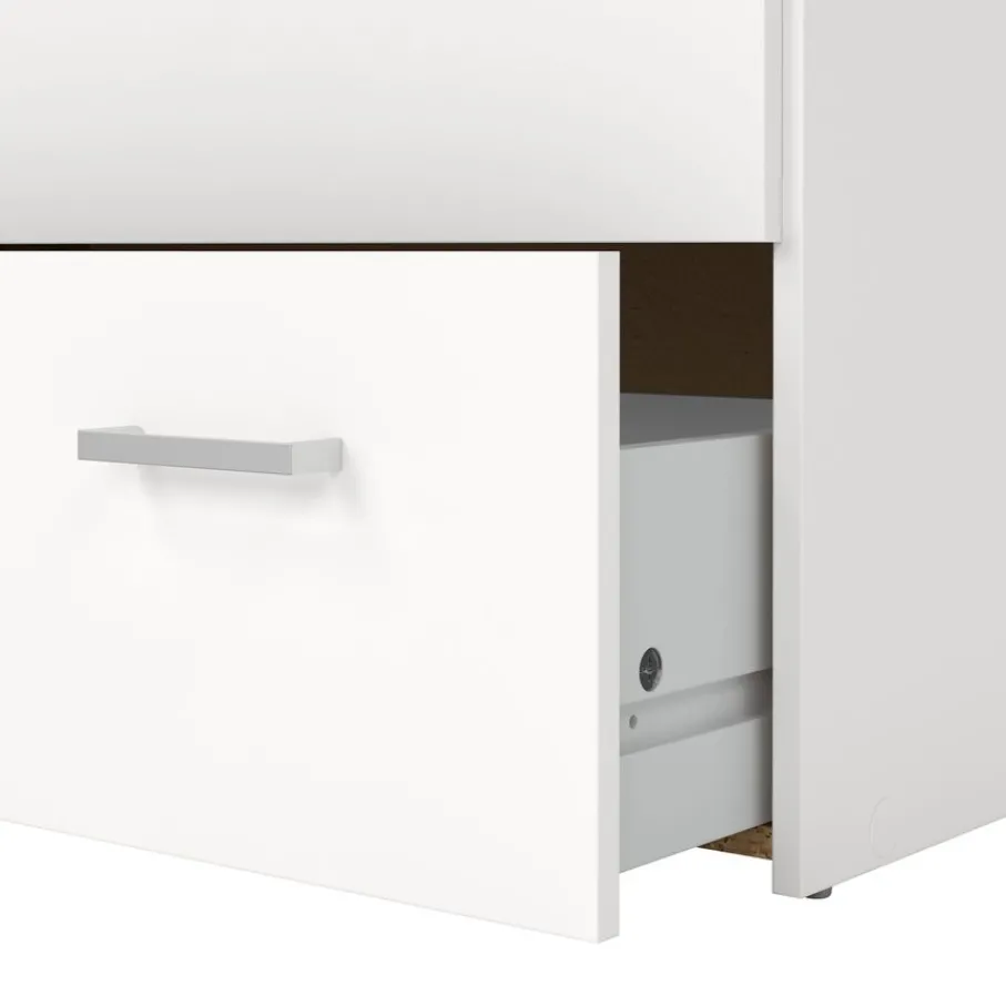 Ladekasten< Ladekast Harper Wit - 75x115x36 cm