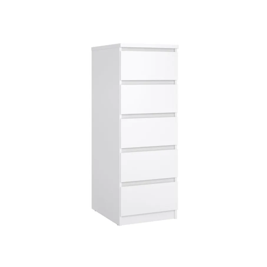 Opbergkasten< Ladekast Luna Hoogglans Wit - 41x112x50 cm