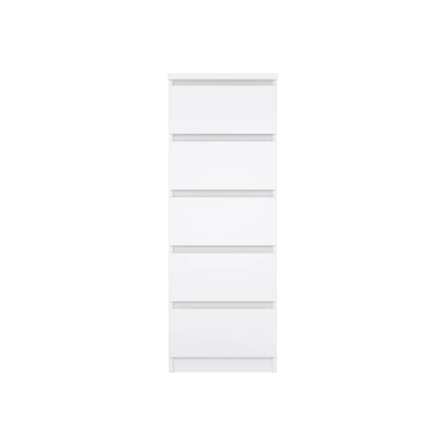 Opbergkasten< Ladekast Luna Hoogglans Wit - 41x112x50 cm