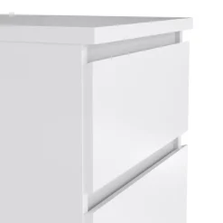 Opbergkasten< Ladekast Luna Hoogglans Wit - 41x112x50 cm