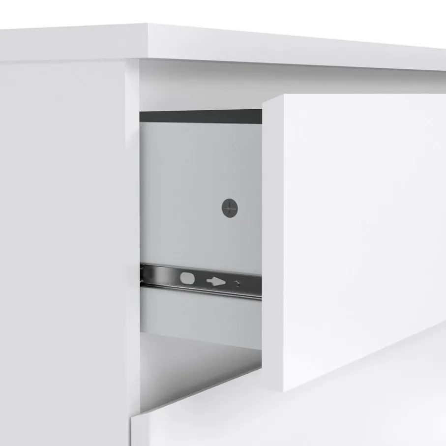 Opbergkasten< Ladekast Luna Hoogglans Wit - 77x71x50 cm