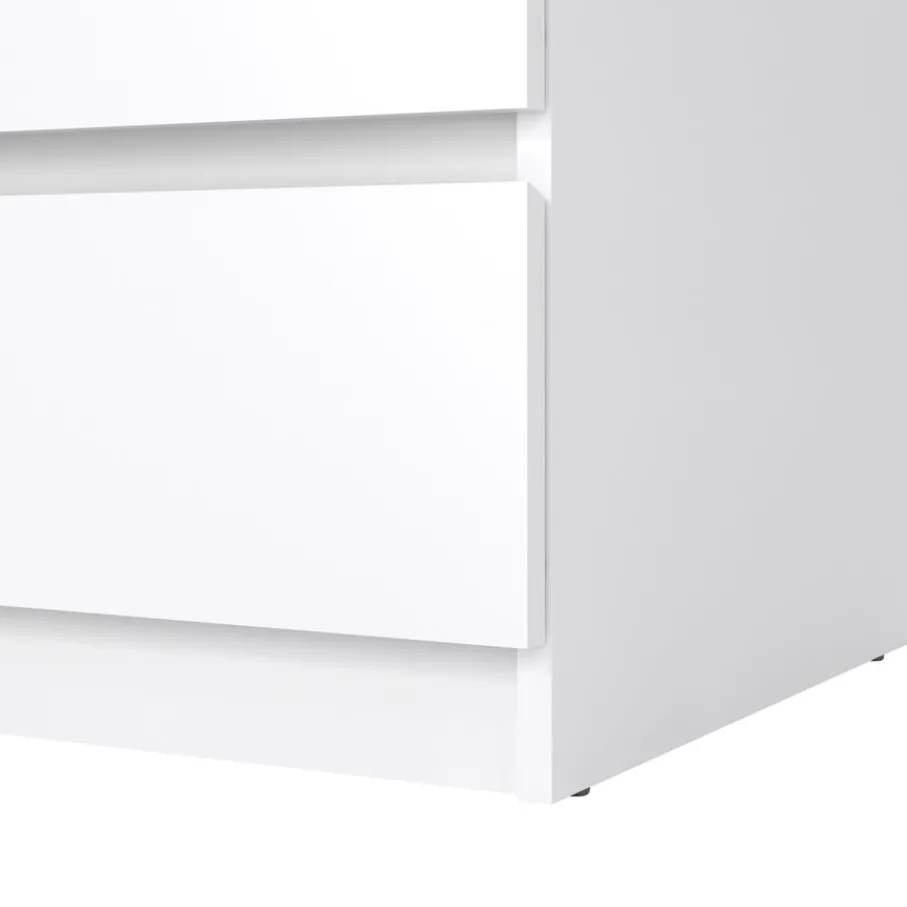 Opbergkasten< Ladekast Luna Hoogglans Wit - 77x71x50 cm