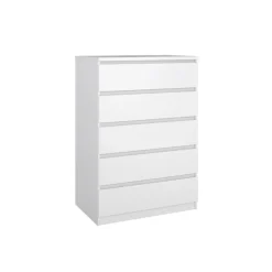 Opbergkasten< Ladekast Luna Hoogglans Wit - 77x112x50 cm
