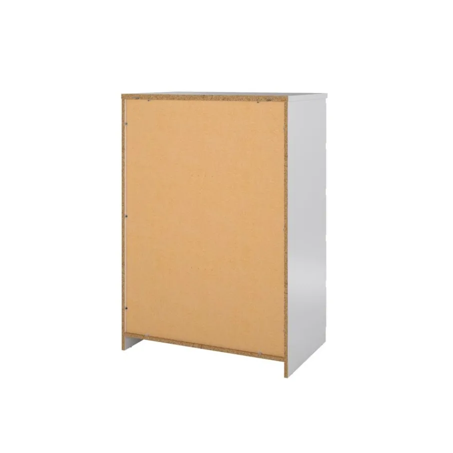 Opbergkasten< Ladekast Luna Hoogglans Wit - 77x112x50 cm