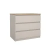Ladekasten< Ladekast Luna Taupe / Eiken - 77x71x50 cm