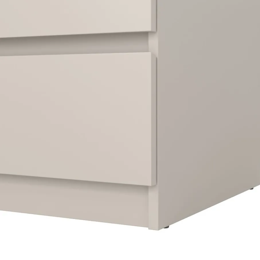 Ladekasten< Ladekast Luna Taupe / Eiken - 77x71x50 cm