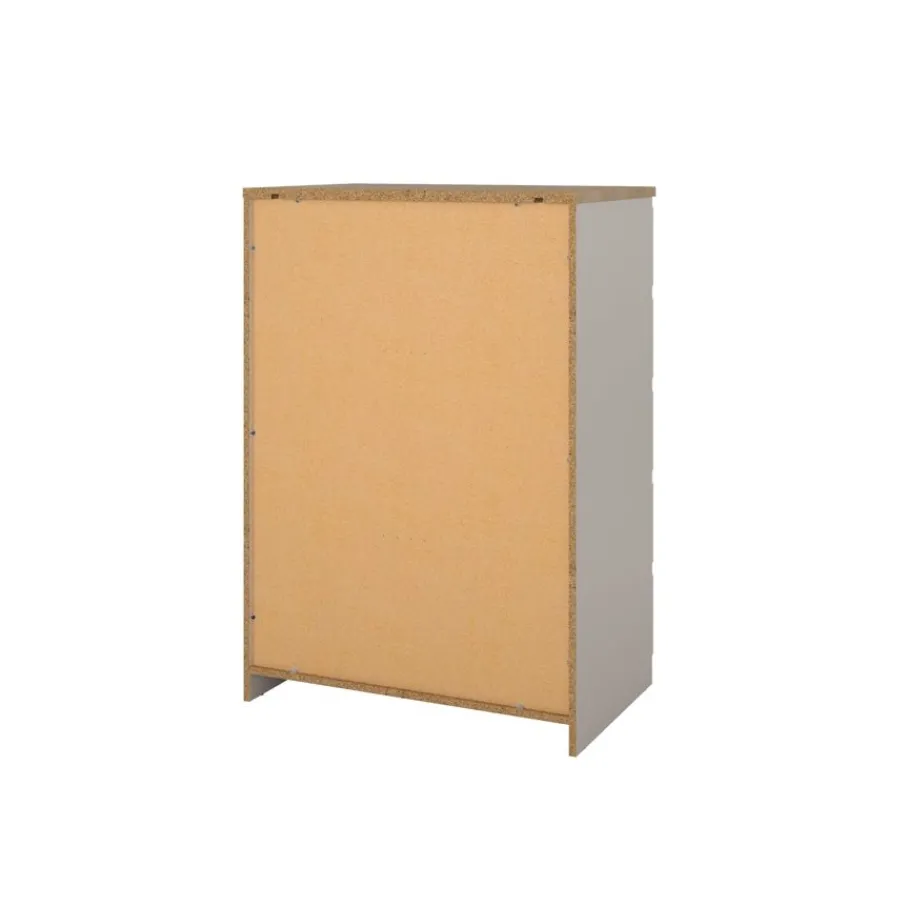 Opbergkasten< Ladekast Luna Taupe / Eiken - 77x112x50 cm