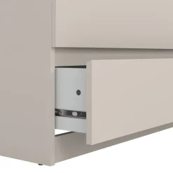 Opbergkasten< Ladekast Luna Taupe / Eiken - 77x112x50 cm