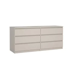 Opbergkasten< Ladekast Luna Taupe - 154x71x50 cm