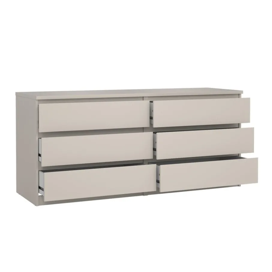 Opbergkasten< Ladekast Luna Taupe - 154x71x50 cm