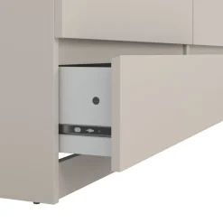 Opbergkasten< Ladekast Luna Taupe - 154x71x50 cm