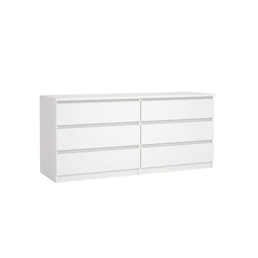 Opbergkasten< Ladekast Luna Wit - 154x71x50 cm