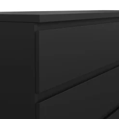 Opbergkasten< Ladekast Luna Zwart - 154x71x50 cm