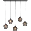 Hanglampen<Light - Living Light & Living Hanglamp Alvaro Zwart - 5 x E27 - 100 cm breed