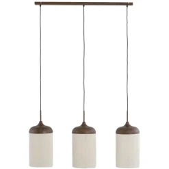 Hanglampen<Light - Living Light & Living Hanglamp Dania Bruin - 3 x E27 - 90 cm breed
