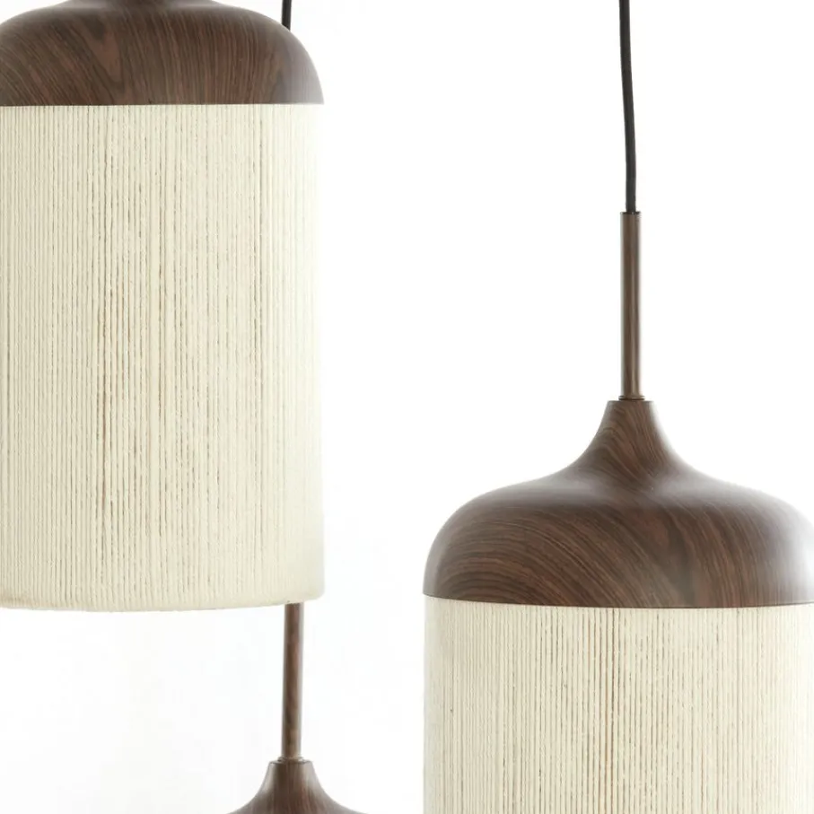 Hanglampen<Light - Living Light & Living Hanglamp Danialo Bruin - 3 x E27 - Ø 35 cm