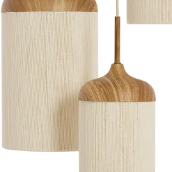 Hanglampen<Light - Living Light & Living Hanglamp Danialo Naturel - 3 x E27 - Ø 35 cm