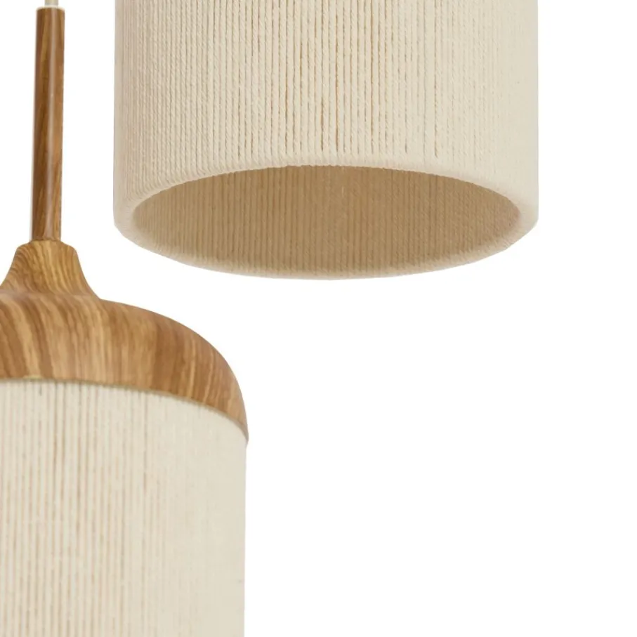 Hanglampen<Light - Living Light & Living Hanglamp Danialo Naturel - 3 x E27 - Ø 35 cm