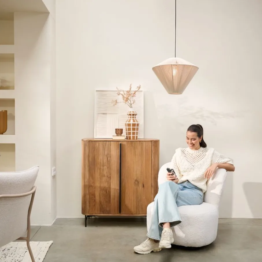 Hanglampen<Light - Living Light & Living Hanglamp Felida Crème - E27 - Ø 42 cm