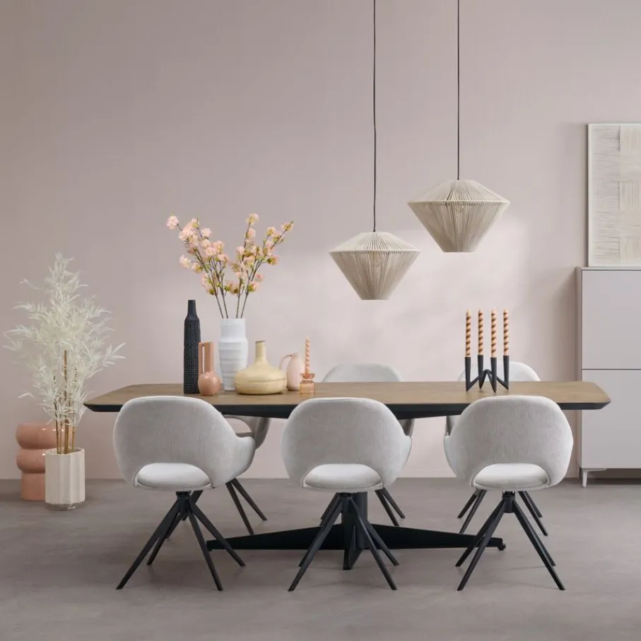 Hanglampen<Light - Living Light & Living Hanglamp Felida Crème - E27 - Ø 56 cm