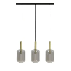 Hanglampen<Light - Living Light & Living Hanglamp Lekar Goud - 3 x E27 - 100 cm breed