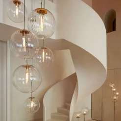 Hanglampen<Light - Living Light & Living Hanglamp Medina Transparant - E27 - Ø 30 cm