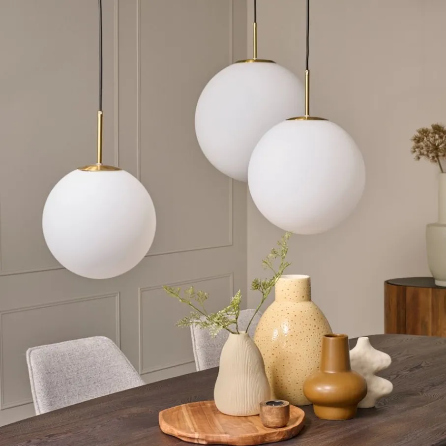 Hanglampen<Light - Living Light & Living Hanglamp Medina Wit - E27 - Ø 30 cm