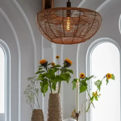 Hanglampen<Light - Living Light & Living Hanglamp Milan Naturel - E27 - Ø 50 cm