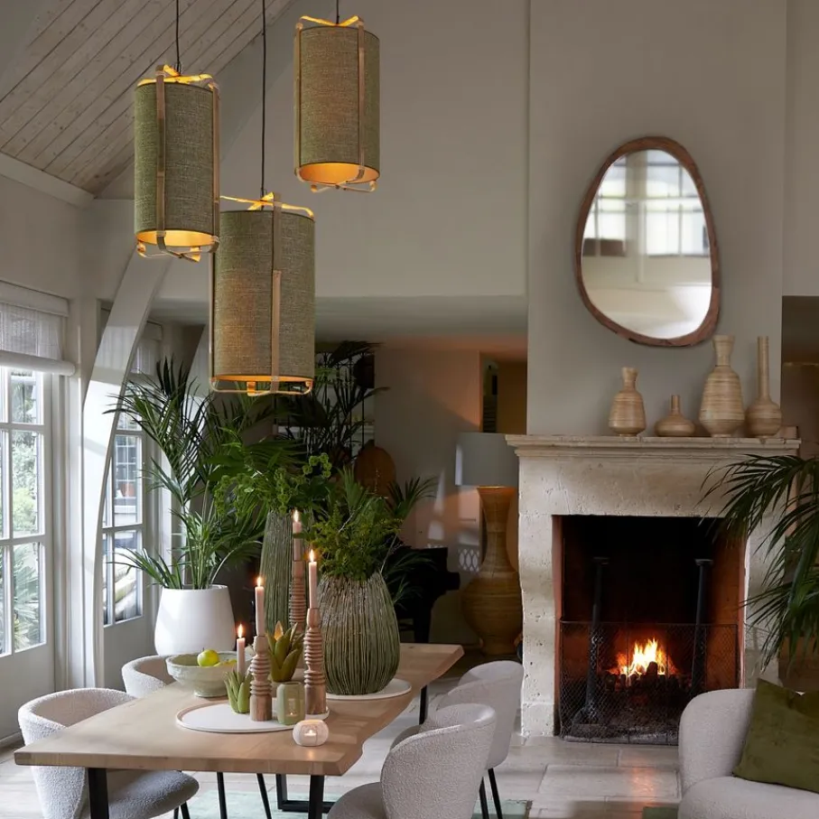 Hanglampen<Light - Living Light & Living Hanglamp Sendai Groen - E27 - Ø 32 cm