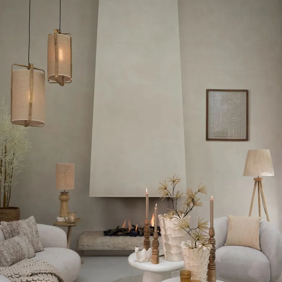 Hanglampen<Light - Living Light & Living Hanglamp Sendai Zand - E27 - Ø 27 cm