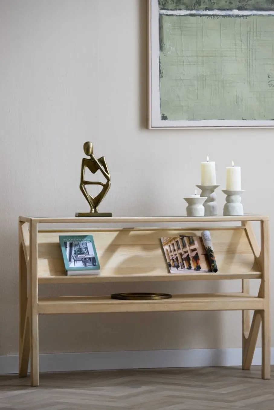 Kaarsen & Kandelaars<Light - Living Light & Living Kandelaar Atrani Crème - 15 cm hoog