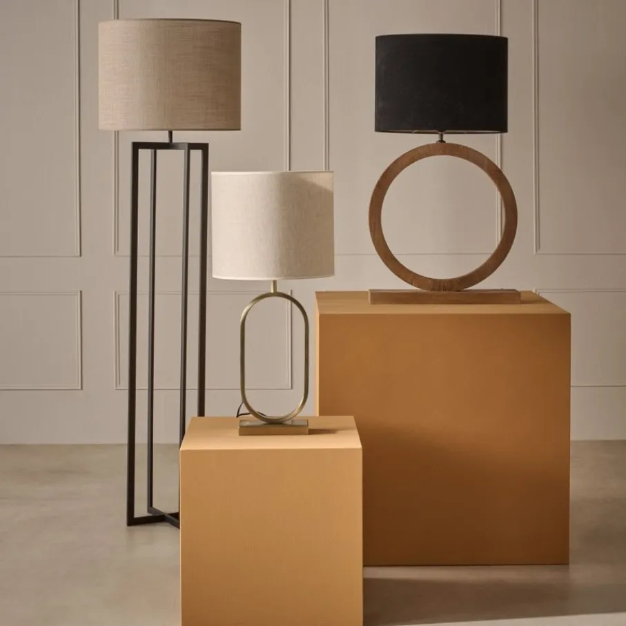 Lampenkappen & -Voeten<Light - Living Light & Living Lampenkap Breska Beige - 40x30x40 cm