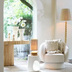 Lampenkappen & -Voeten<Light - Living Light & Living Lampenkap Medana Crème - 20x30x20 cm