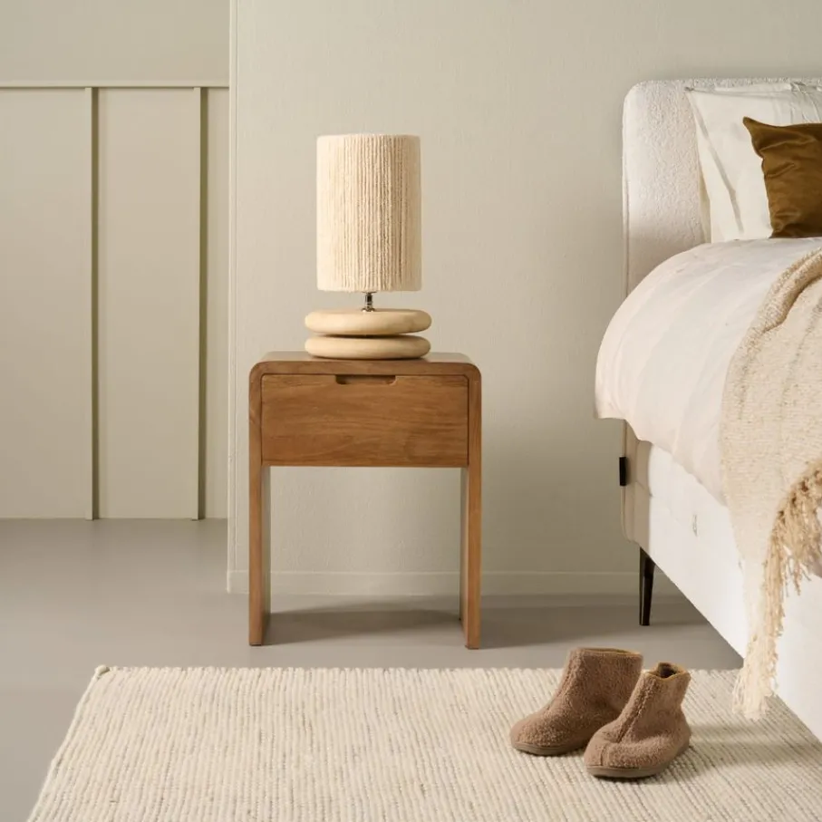 Lampenkappen & -Voeten<Light - Living Light& Living Lampenvoet Eboli Naturel - E27 - 9 cm hoog