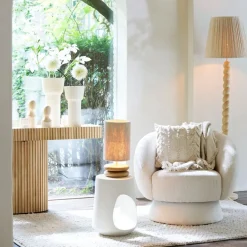 Lampenkappen & -Voeten<Light - Living Light& Living Lampenvoet Eboli Naturel - E27 - 9 cm hoog