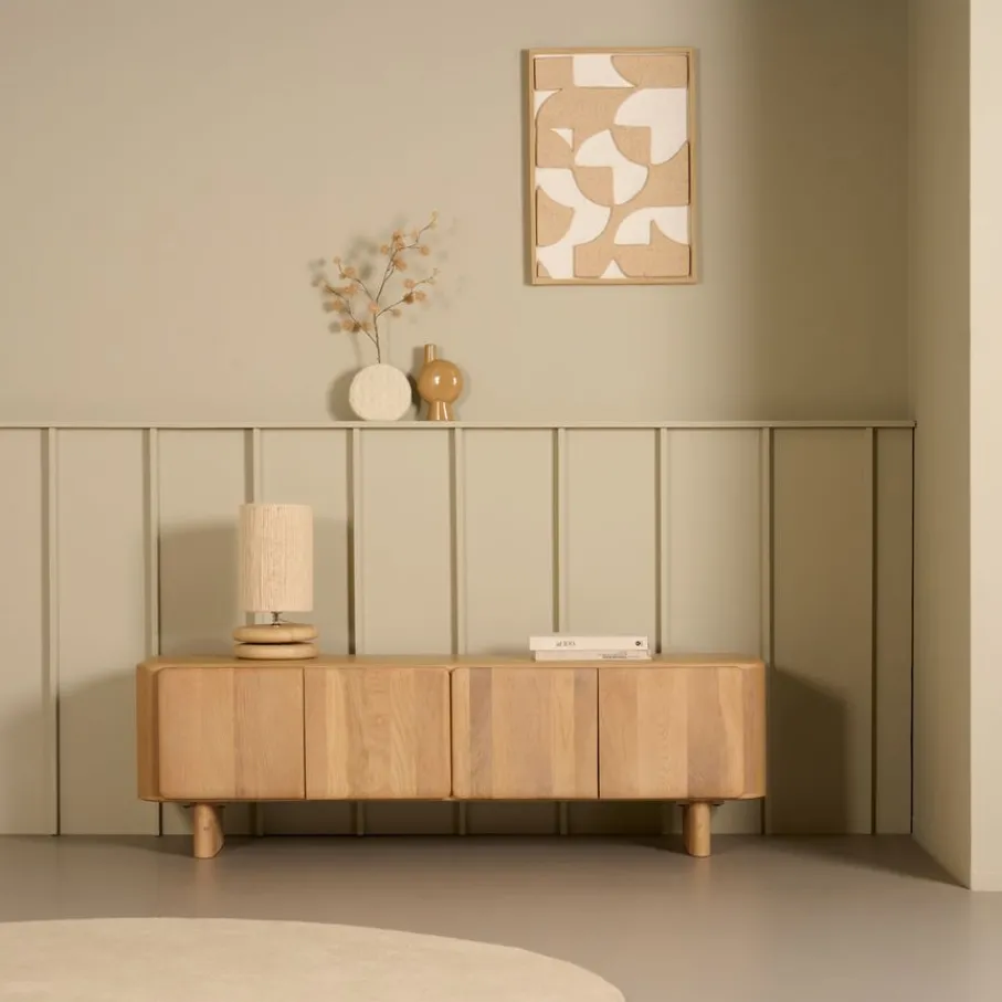 Lampenkappen & -Voeten<Light - Living Light& Living Lampenvoet Eboli Naturel - E27 - 9 cm hoog