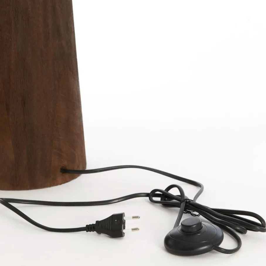 Lampenkappen & -Voeten|Vloerlampen<Light - Living Light & Living Lampenvoet Festina Donkerbruin - E27 - 125 cm hoog