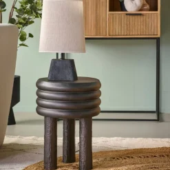 Lampenkappen & -Voeten<Light - Living Light & Living Lampenvoet Kardan Zwart - E27 - 21 cm hoog