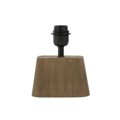 Lampenkappen & -Voeten<Light - Living Light & Living Lampenvoet Kardan Bruin - E27 - 21 cm hoog