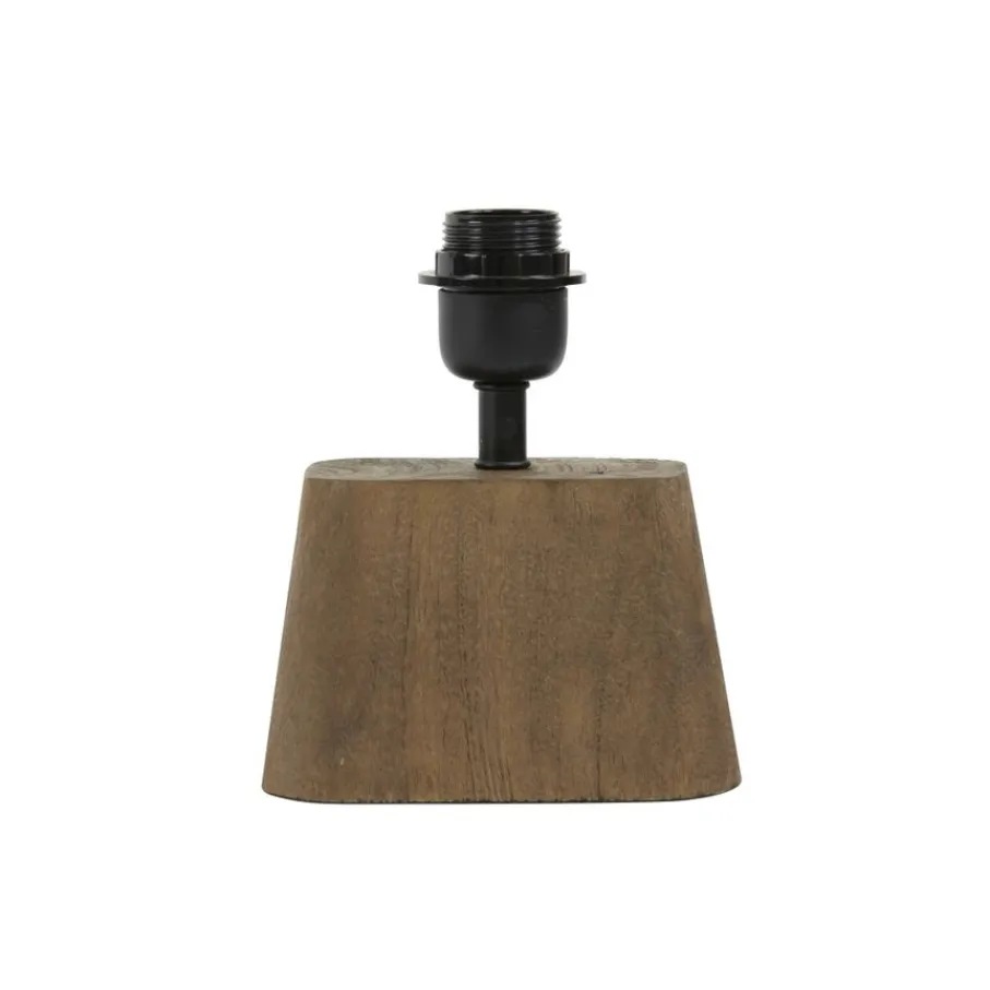 Lampenkappen & -Voeten<Light - Living Light & Living Lampenvoet Kardan Bruin - E27 - 21 cm hoog