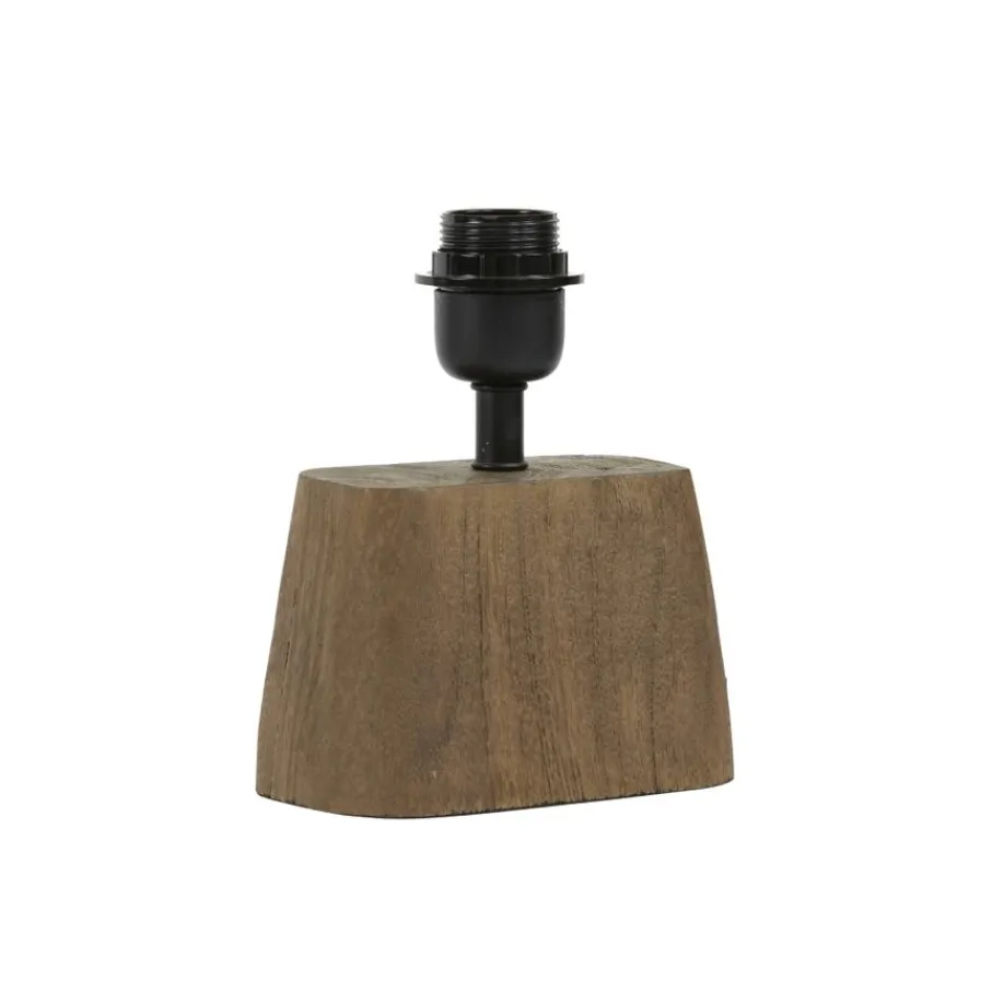 Lampenkappen & -Voeten<Light - Living Light & Living Lampenvoet Kardan Bruin - E27 - 21 cm hoog