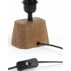 Lampenkappen & -Voeten<Light - Living Light & Living Lampenvoet Kardan Bruin - E27 - 21 cm hoog