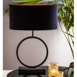 Lampenkappen & -Voeten<Light - Living Light & Living Lampenvoet Liva Zwart - E27 - 42 cm hoog