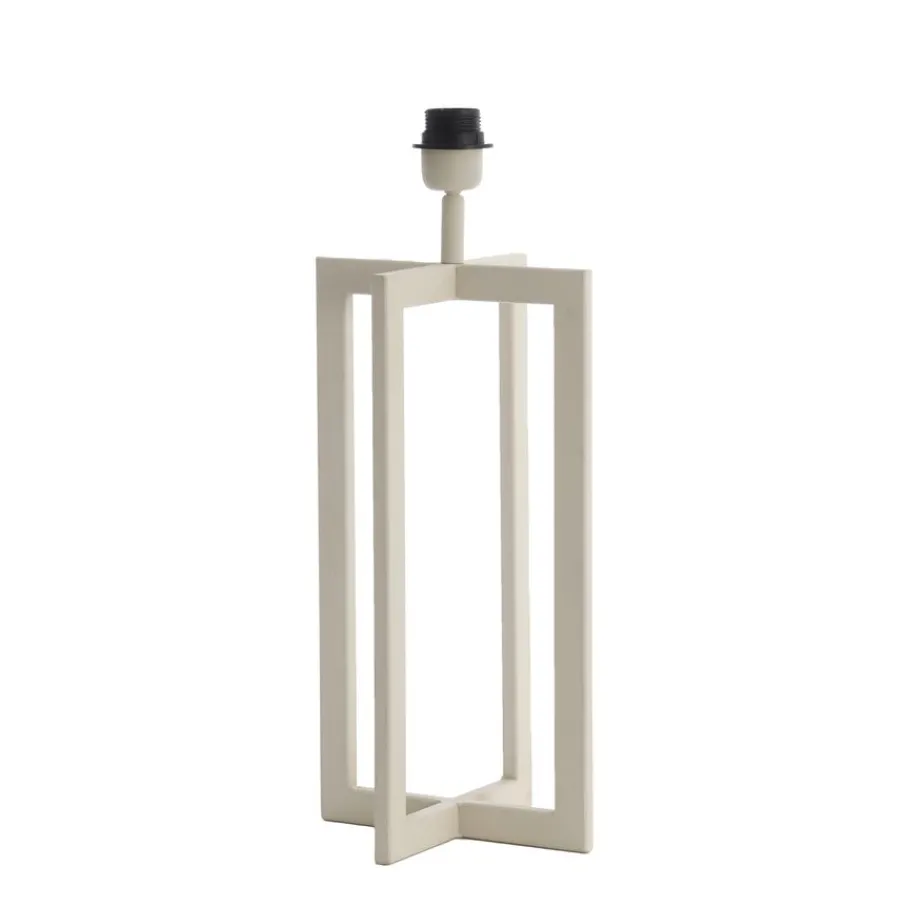 Lampenkappen & -Voeten<Light - Living Light & Living Lampenvoet Mace Creme - E27 - 46 cm hoog