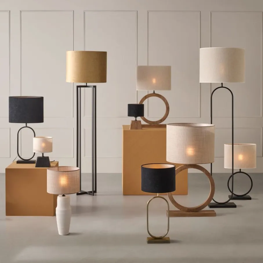 Lampenkappen & -Voeten<Light - Living Light & Living Lampenvoet Nubia Naturel - E27 - 44 cm hoog