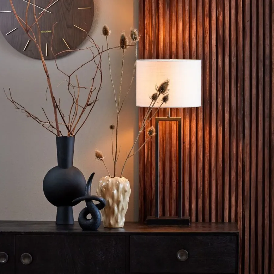 Lampenkappen & -Voeten<Light - Living Light & Living Lampenvoet Shiva Zwart - E27 - 55 cm hoog