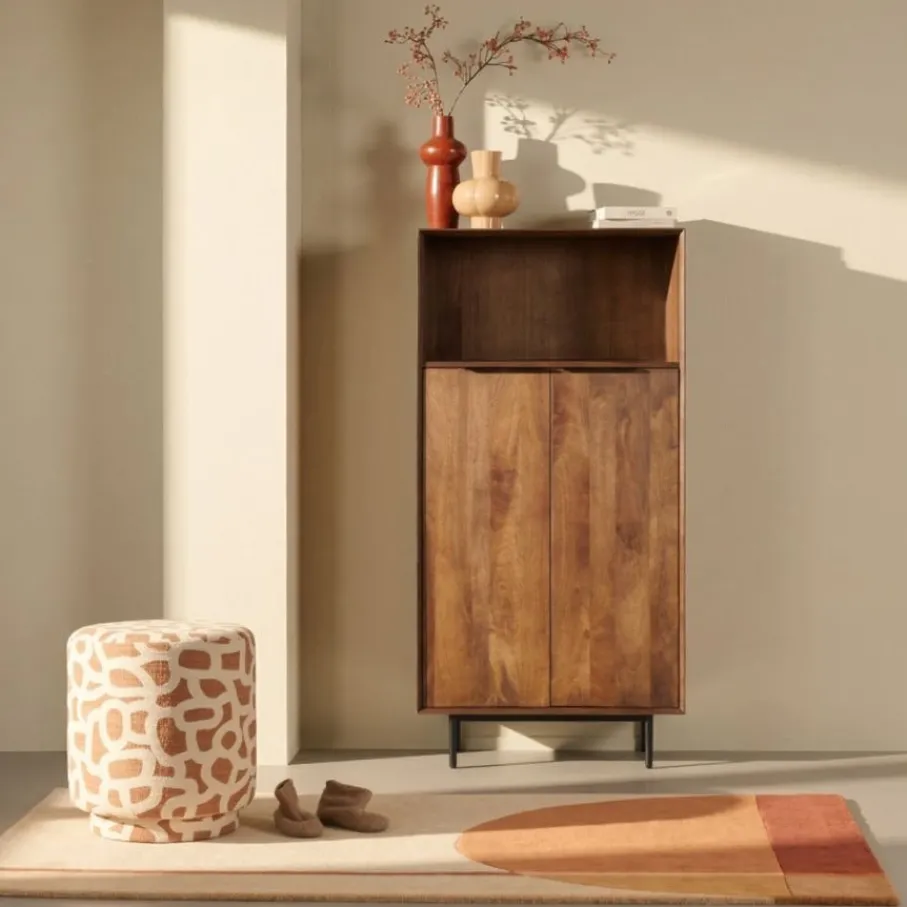 Poefs & Krukjes<Light - Living Light & Living Poef Davonte Terra / Crème - Ø 40 cm