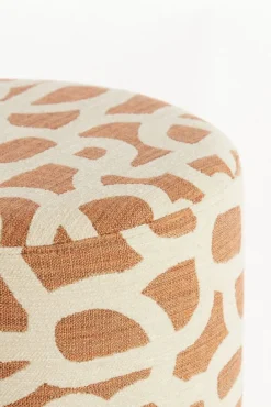 Poefs & Krukjes<Light - Living Light & Living Poef Davonte Terra / Crème - Ø 40 cm