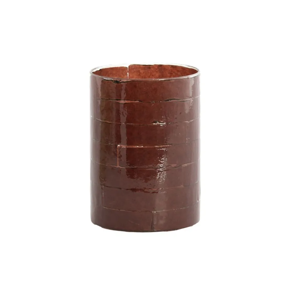 Kaarsen & Kandelaars<Light - Living Light & Living Sfeerlicht Droneri Donkerbruin - 20 cm hoog