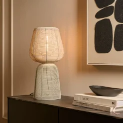 Tafellampen<Light - Living Light & Living Tafellamp Aboso Crème - E27 - 54 cm hoog